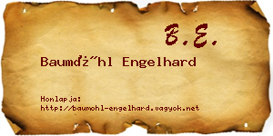 Baumöhl Engelhard névjegykártya